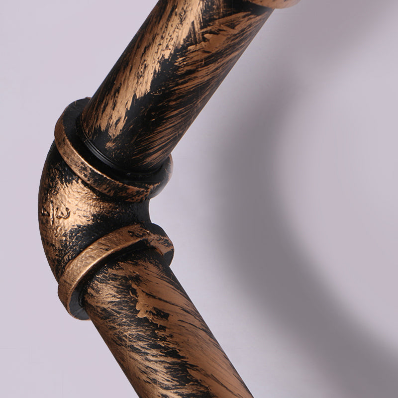 Industrial Loft Vintage Conduit Wall Light Sconces Wrought Iron Wall Mounted Light for Bar