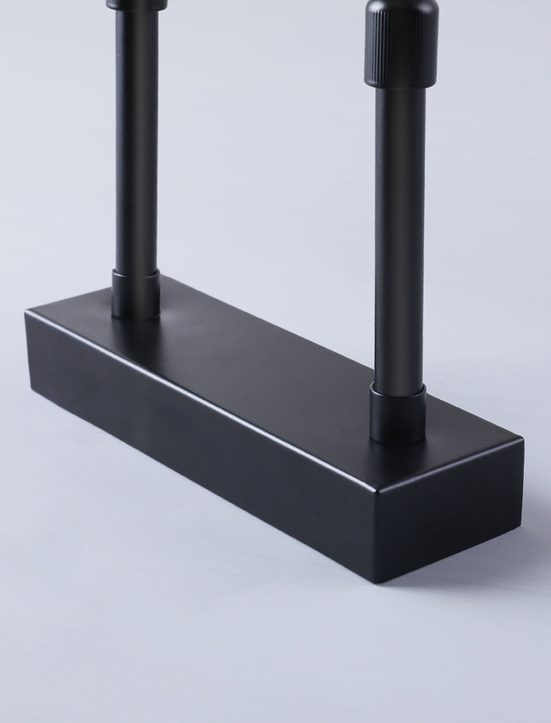 Moderner minimalistischer Stil Lineare Waschtischwandleuchten Metallbeleuchtung im schwarzen Finish