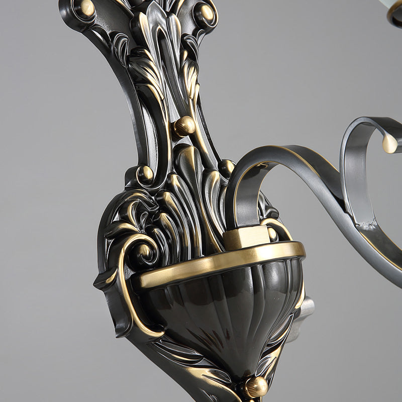 Traditional Simplicity Bell Vanity Sconce Lights Milk Glass Wall Mount Light Fixture for Bathroom