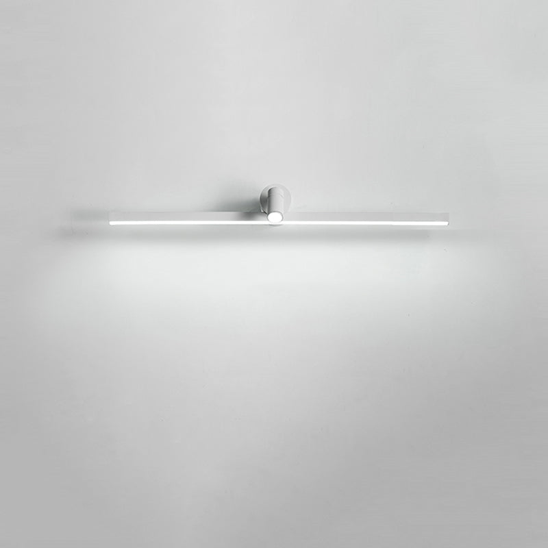 Metal Linear Vanity Lighting Simplicity LED Wall Sconce with Spotlight for Bathroom