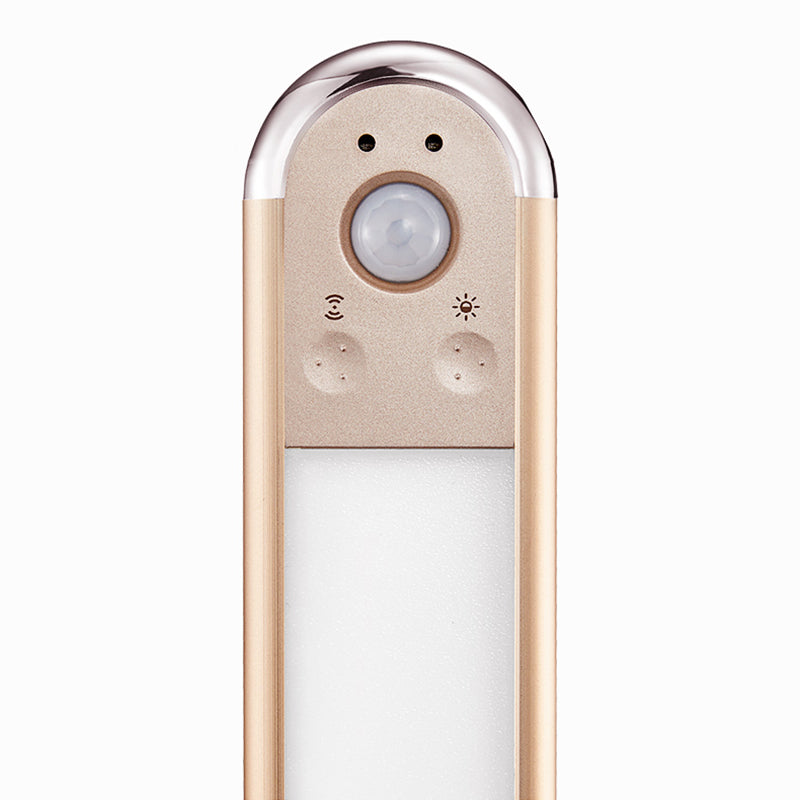 Gold länglich mobile LED Mirror Light Moderne Metall Waschtisch für Pulverraum