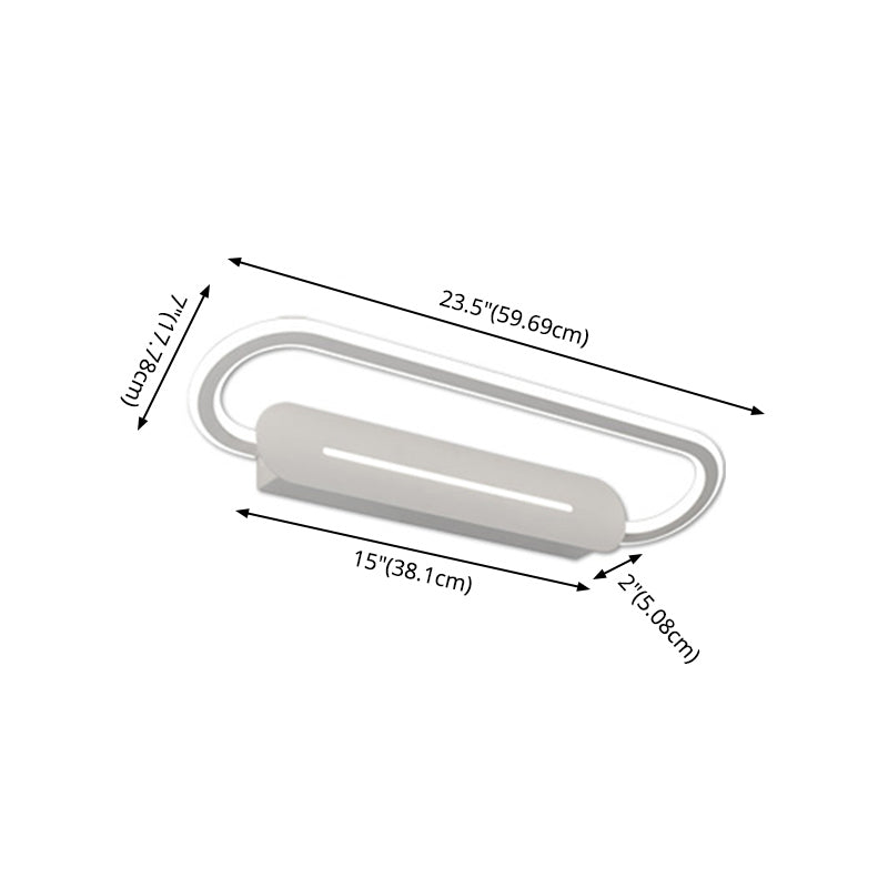 Schleifeform badezimmer Eitelkeitsleuchte Metallic Minimalist LED Wandhalterung Leuchte