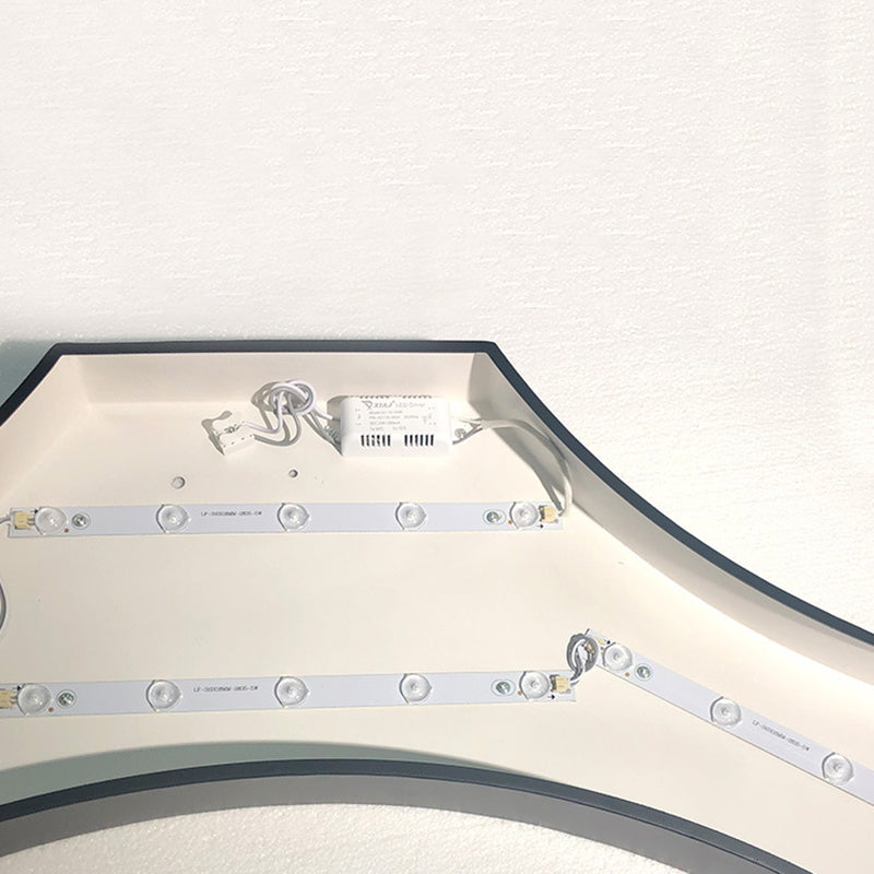 Hedendaagse metaal LED Hanglamp Lampbreuk 1 Lichte geometrische hangende plafondlicht voor kantoor