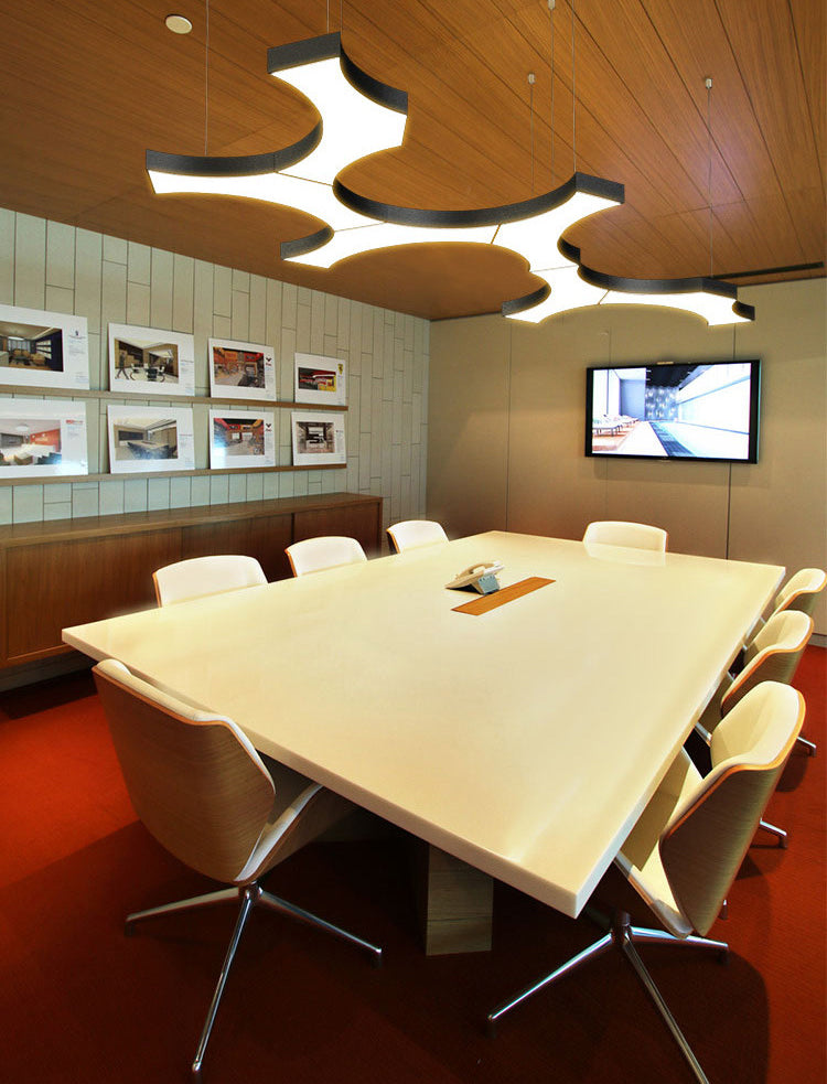 Hedendaagse metaal LED Hanglamp Lampbreuk 1 Lichte geometrische hangende plafondlicht voor kantoor