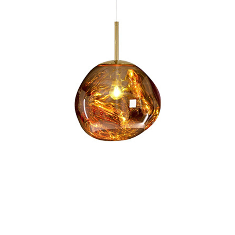 1 pendentif en verre léger Lilaires de plafond orbe moderne suspendus suspendus pour bar