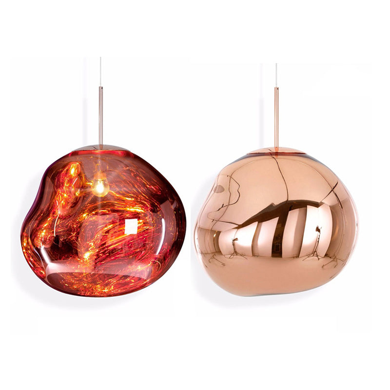 1 pendentif en verre léger Lilaires de plafond orbe moderne suspendus suspendus pour bar