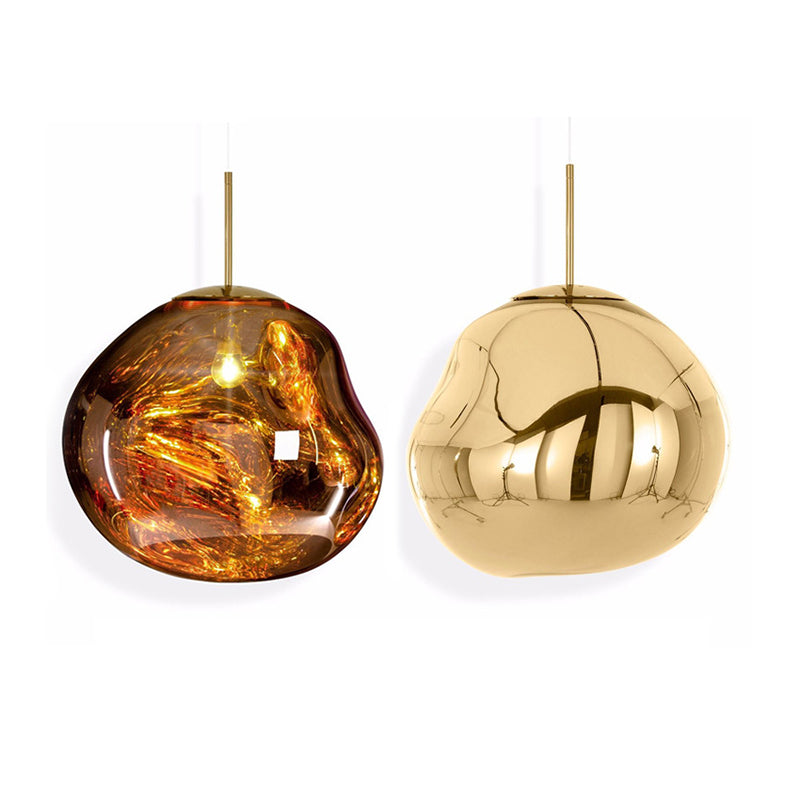 1 pendentif en verre léger Lilaires de plafond orbe moderne suspendus suspendus pour bar