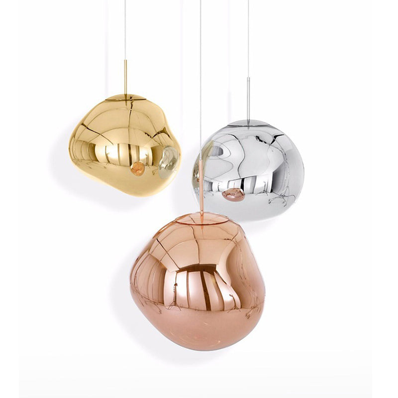 1 pendentif en verre léger Lilaires de plafond orbe moderne suspendus suspendus pour bar