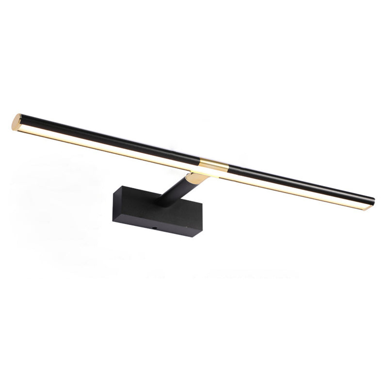 Simplicité Mirror de vanité allongée lumineuses luminaires muraux acryliques pour salle de bain