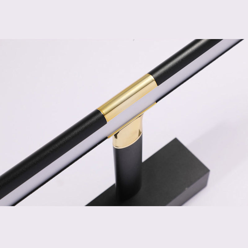 Simplicité Mirror de vanité allongée lumineuses luminaires muraux acryliques pour salle de bain