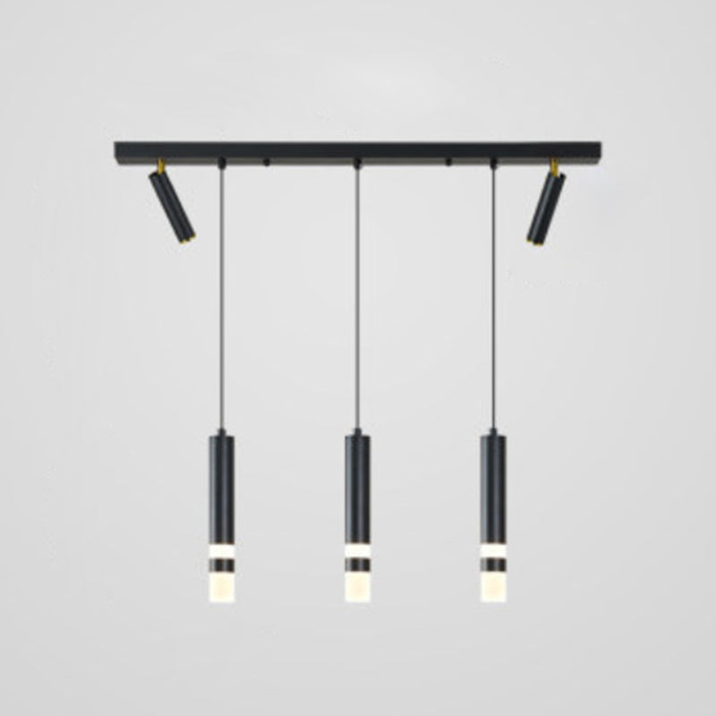 Lampada cilindrica isola semplicità stile in metallo a led isola illuminazione