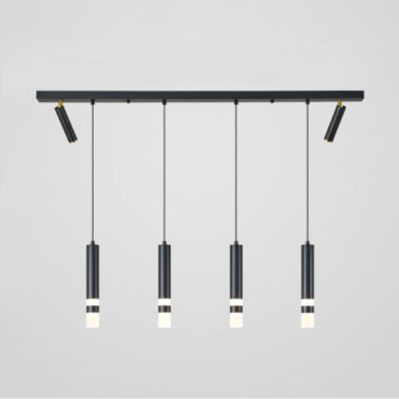 Lampada cilindrica isola semplicità stile in metallo a led isola illuminazione