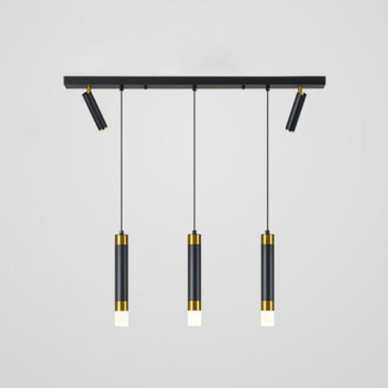 Lampada cilindrica isola semplicità stile in metallo a led isola illuminazione