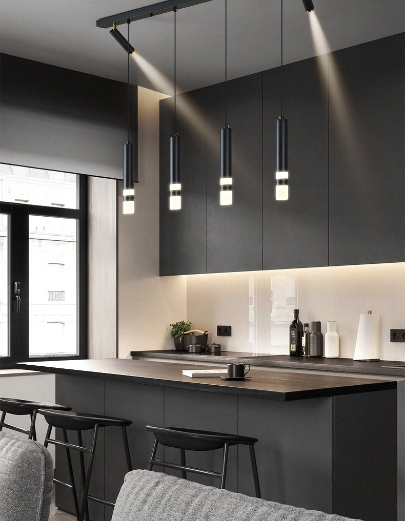 Lampada cilindrica isola semplicità stile in metallo a led isola illuminazione