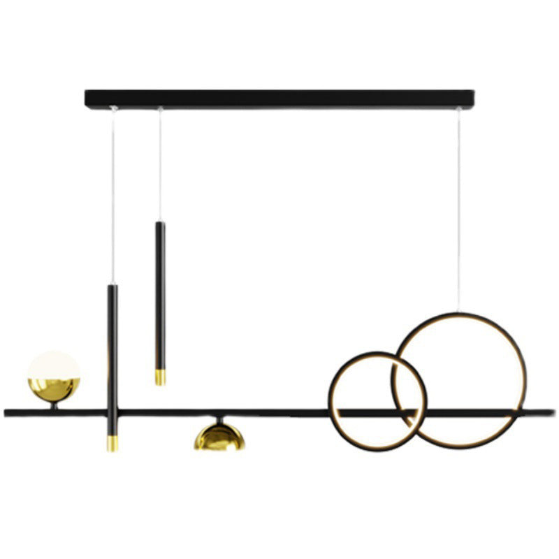 Lineair eilandhanger met 2-plekken LED Nieuw modern plafond hanglampje voor eetkamer