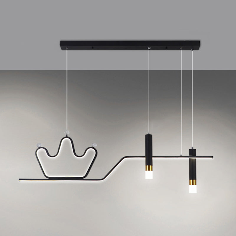 Linear New Modern Island Chandelier Lights LED Aluminum Hanging Ceiling Lights for Dining Room