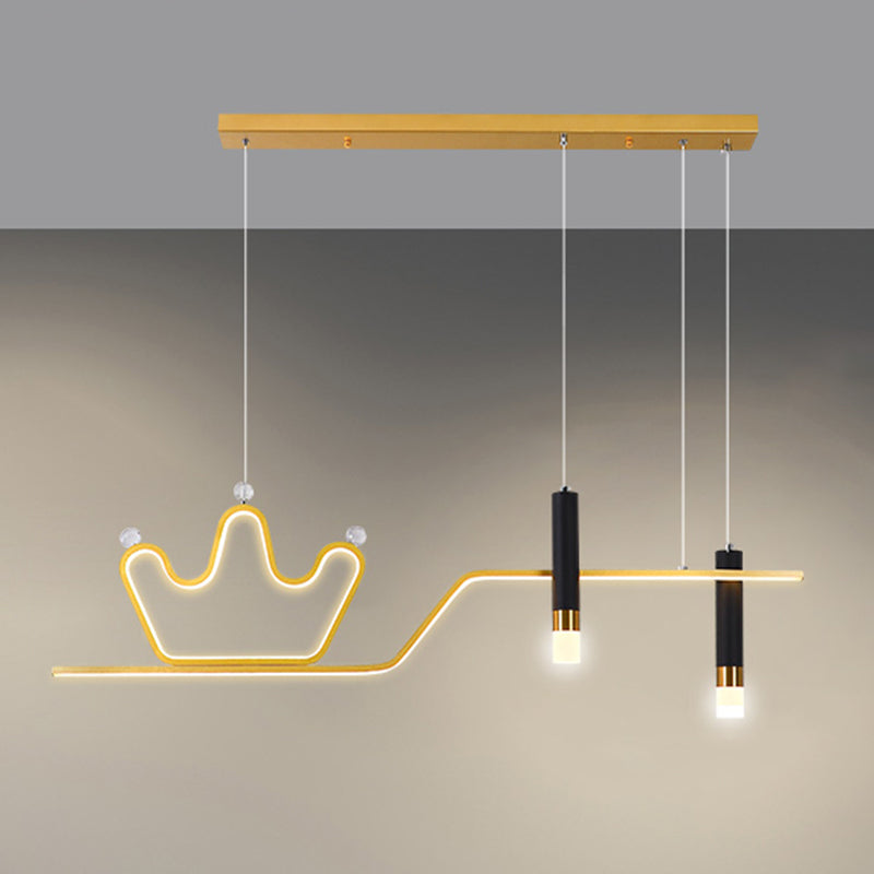 Linear New Modern Island Chandelier Lights LED Aluminum Hanging Ceiling Lights for Dining Room