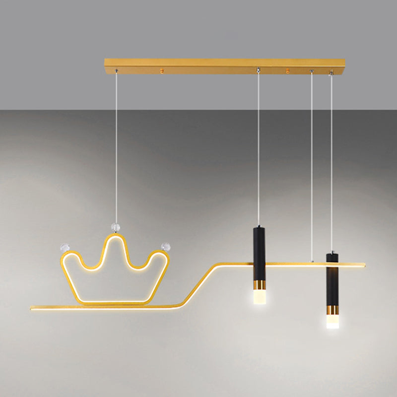 Linear New Modern Island Chandelier Lights LED Aluminum Hanging Ceiling Lights for Dining Room