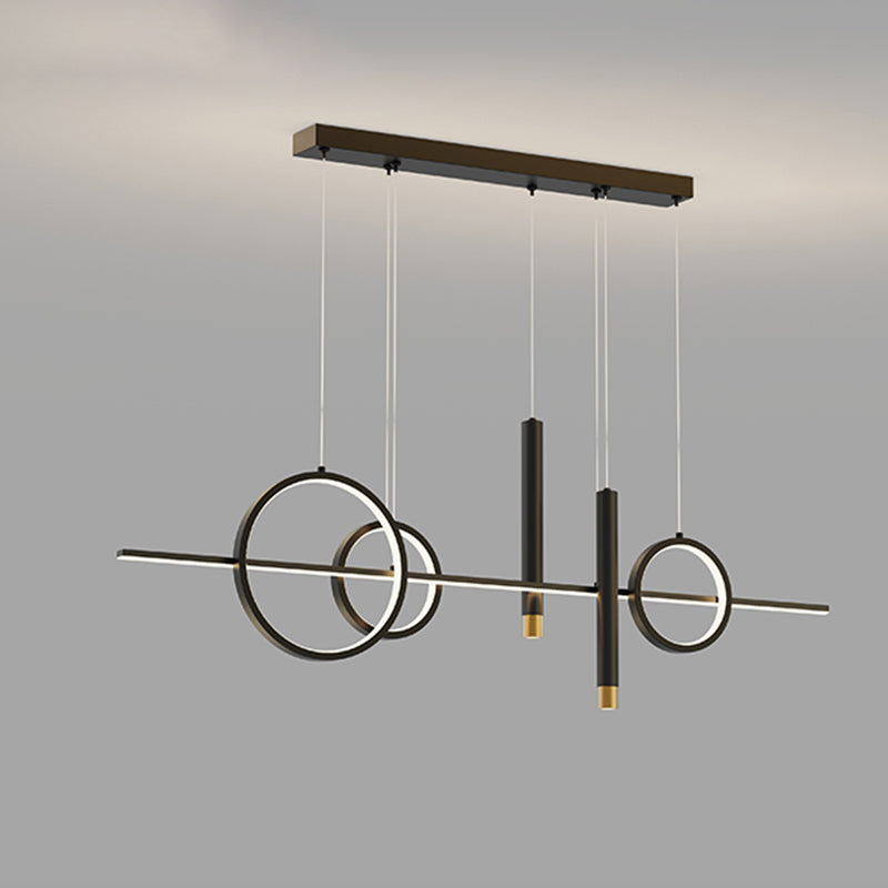 2 Spotlights Nuovi pendenti per isole moderni Lampada Lineare LED LED per sala da pranzo