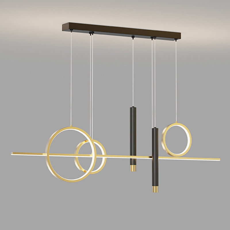 2 Spotlights Nuovi pendenti per isole moderni Lampada Lineare LED LED per sala da pranzo