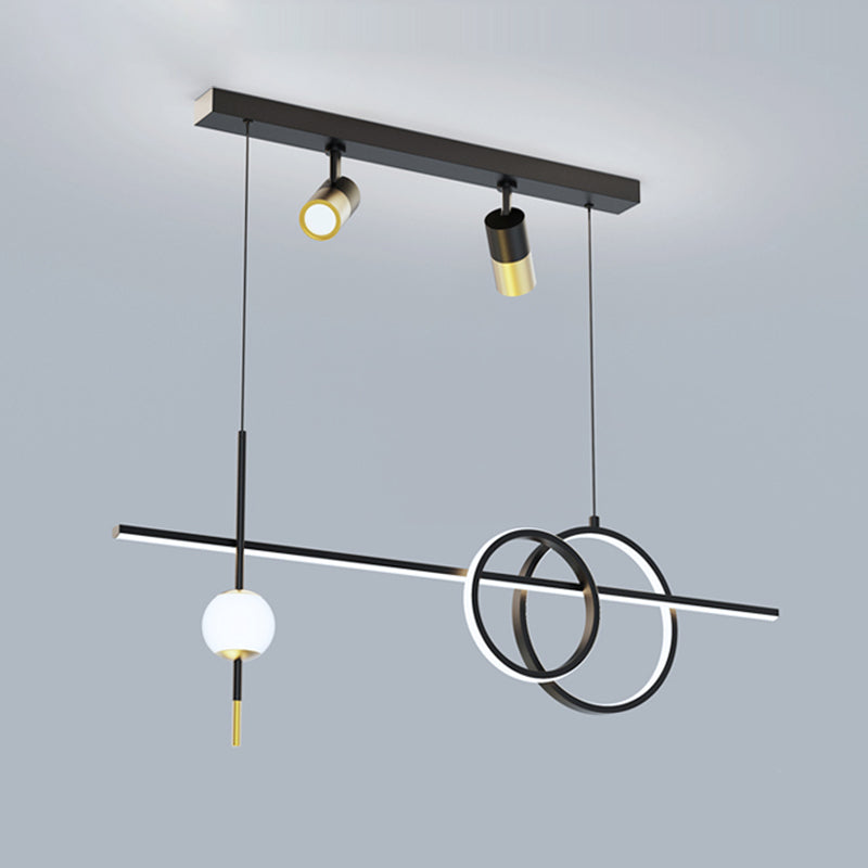 Nuova lampada a sospensione in metallo a LED LINEAD LED LED LAD per sala da pranzo