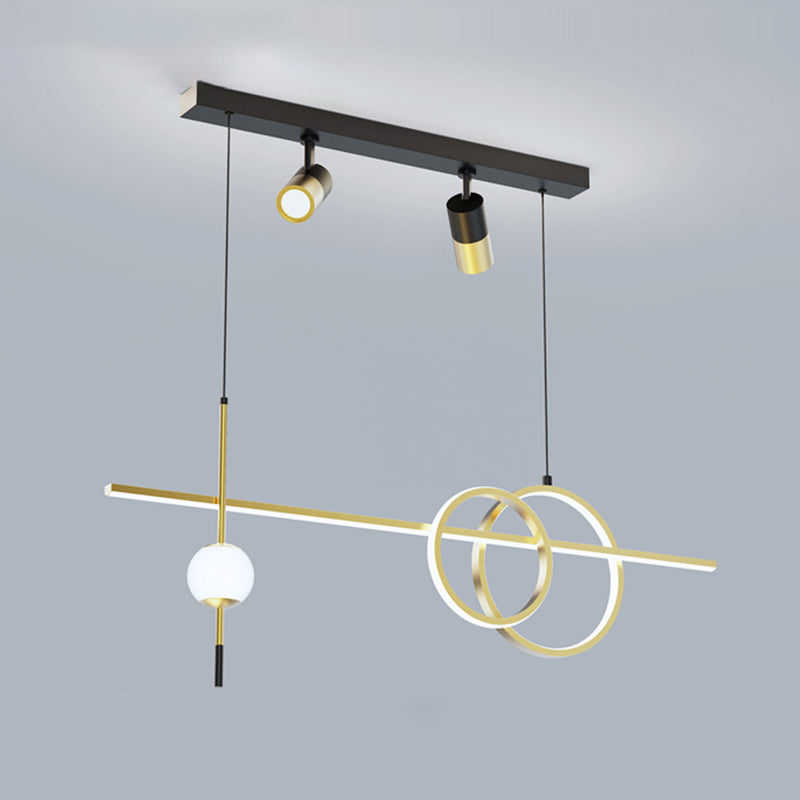 Nuova lampada a sospensione in metallo a LED LINEAD LED LED LAD per sala da pranzo