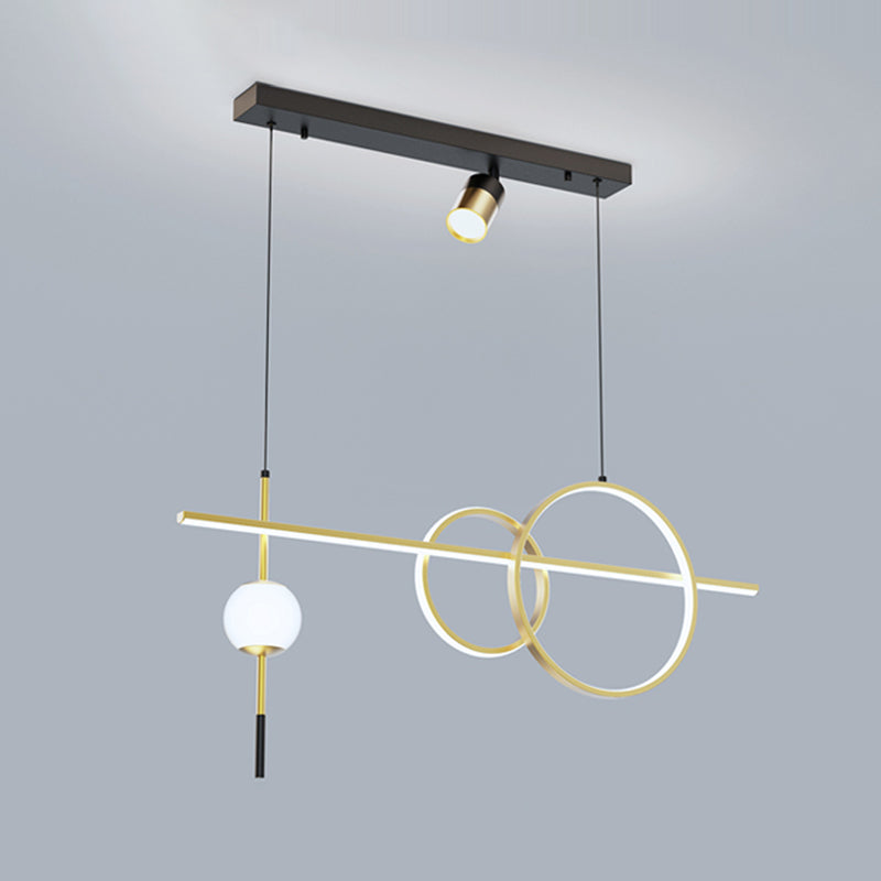 Nuova lampada a sospensione in metallo a LED LINEAD LED LED LAD per sala da pranzo