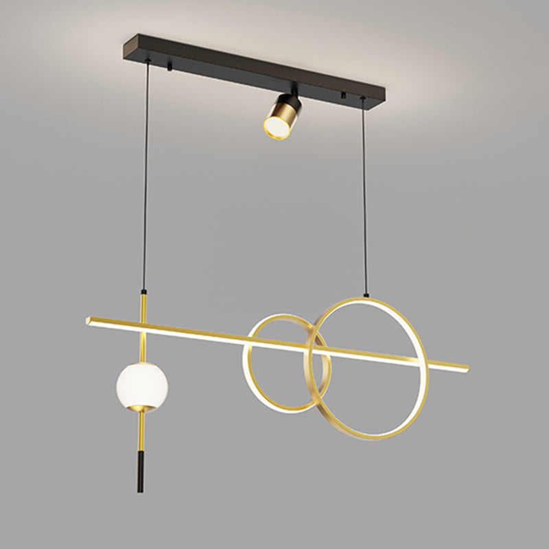 Nuova lampada a sospensione in metallo a LED LINEAD LED LED LAD per sala da pranzo