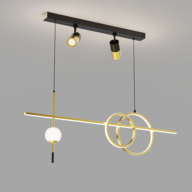 Nuova lampada a sospensione in metallo a LED LINEAD LED LED LAD per sala da pranzo