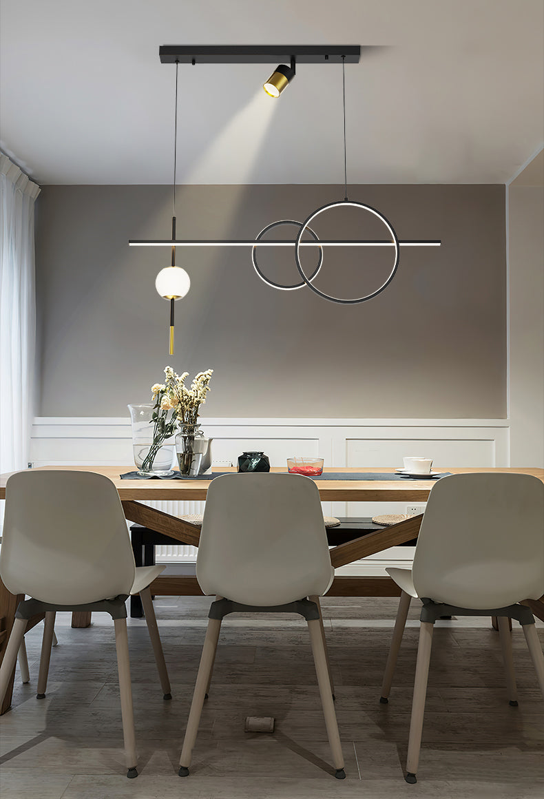 Nuova lampada a sospensione in metallo a LED LINEAD LED LED LAD per sala da pranzo