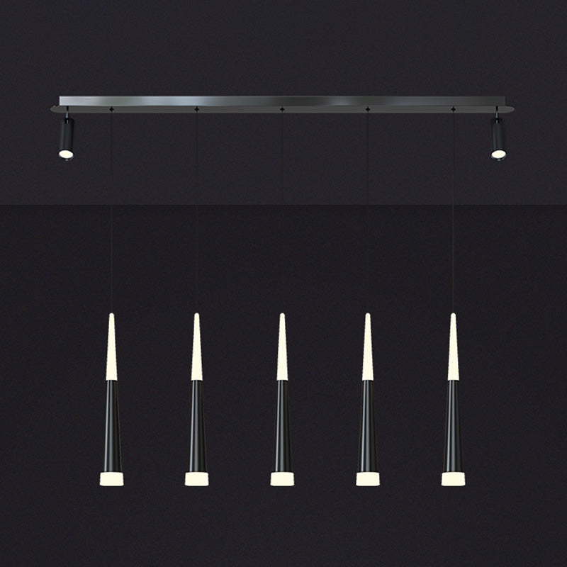 Cone Island Lighting Fixture Contemporary Style LED Metal Pendant Lighting Fixture