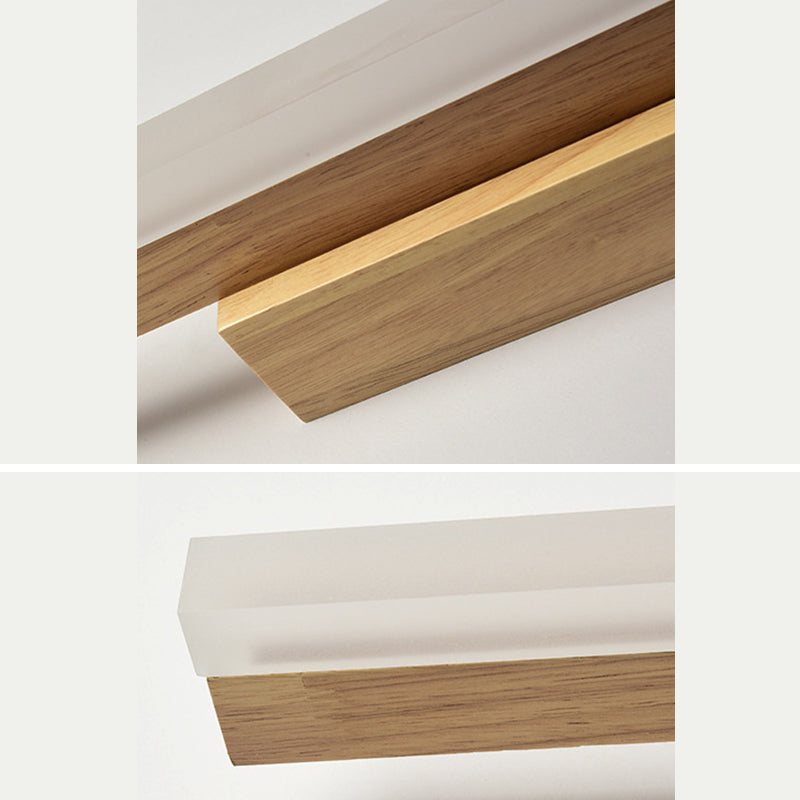 Linear Wood Led Bathroom Vanity Lights Modern Led Vanity Light Fixtures for Bathroom