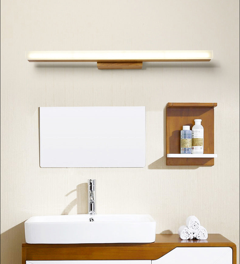 Linear Wood Led Bathroom Vanity Lights Modern Led Vanity Light Fixtures for Bathroom