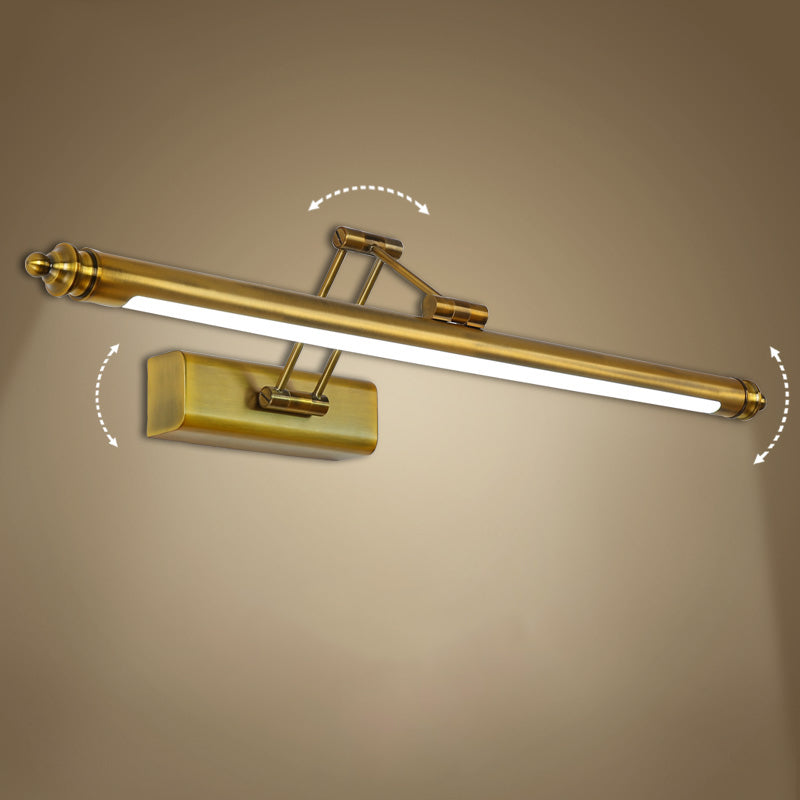 Moderne beknopte LED-lineaire wandkandelstok roestvrijstalen verstelbare wandlamp met plastic schaduw