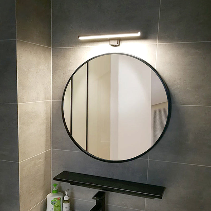 Chrome rechthoekige ijdelheid Lichte armatuur Moderne metalen LED -wandmontage Licht voor bad