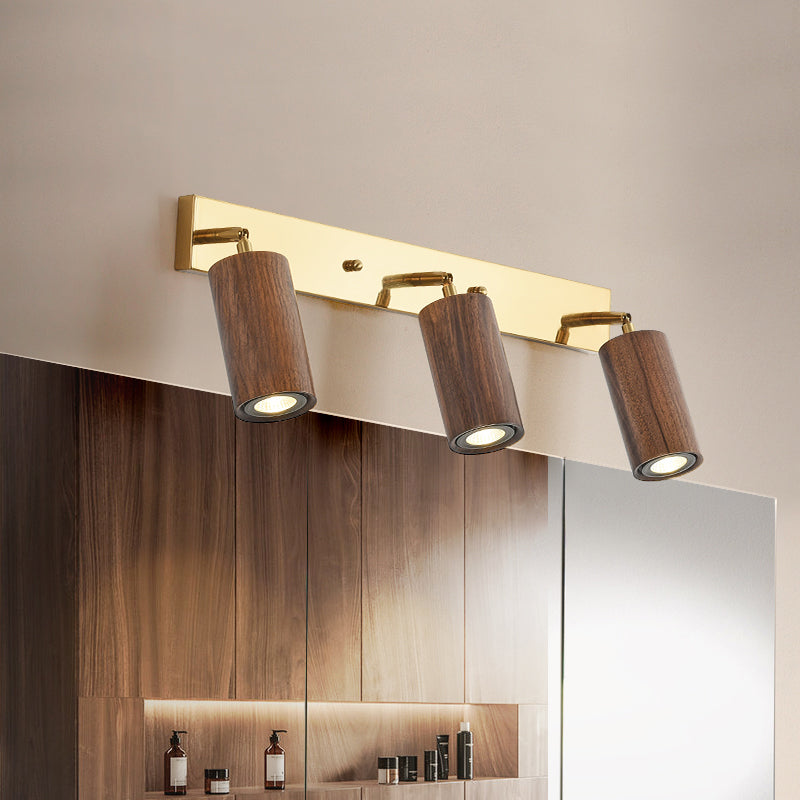 Économie tubulaire rotative Gamique en bois nordique LED LED MALLED MURD