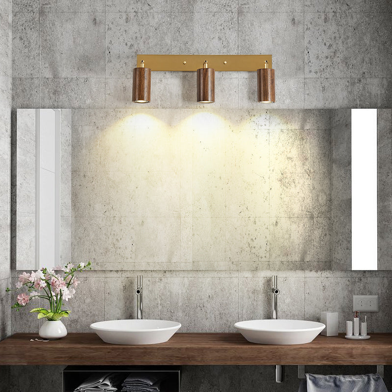 Économie tubulaire rotative Gamique en bois nordique LED LED MALLED MURD