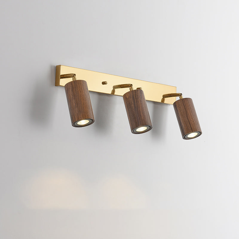 Économie tubulaire rotative Gamique en bois nordique LED LED MALLED MURD