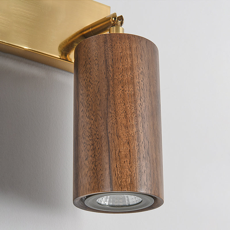 Économie tubulaire rotative Gamique en bois nordique LED LED MALLED MURD