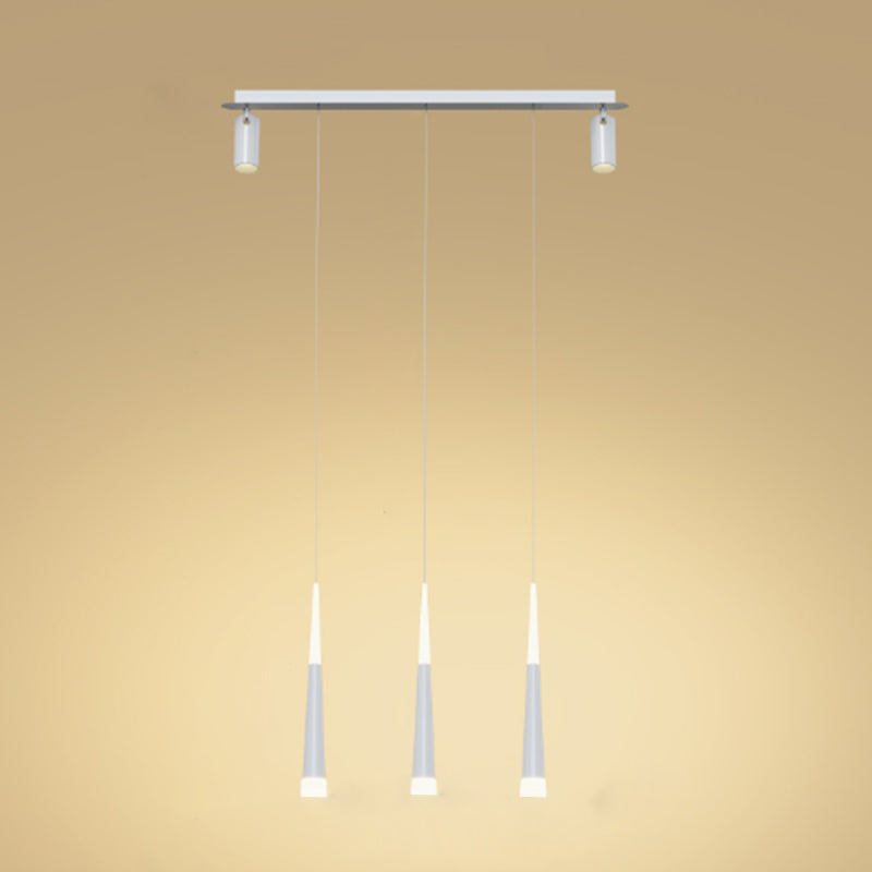 Luce isola a LED geometrica in ferro battuto nella moderna semplicità a sospensione acrilica Light per sala da pranzo