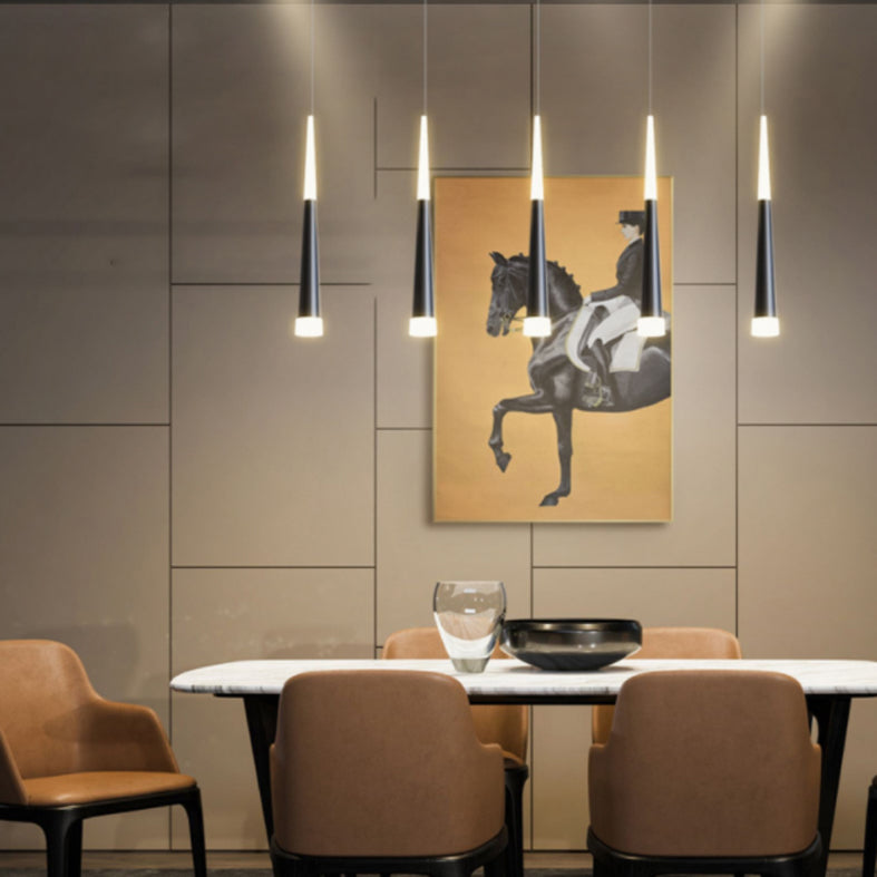 Luce isola a LED geometrica in ferro battuto nella moderna semplicità a sospensione acrilica Light per sala da pranzo