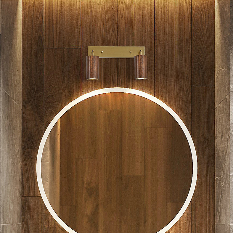 Économie tubulaire rotative Gamique en bois nordique LED LED MALLED MURD