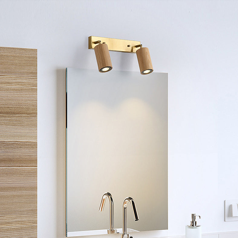 Économie tubulaire rotative Gamique en bois nordique LED LED MALLED MURD