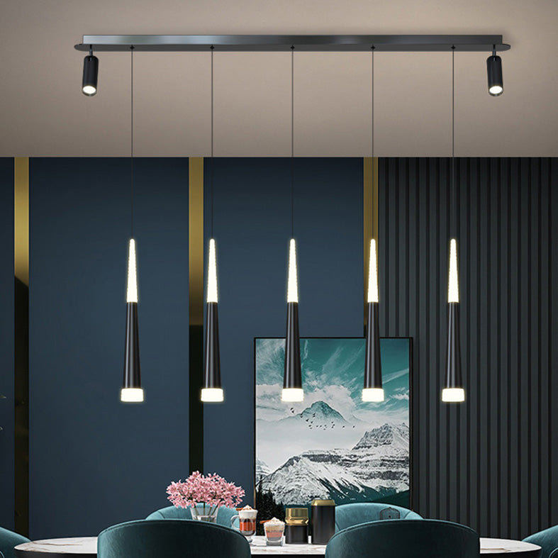 Cone Island Lighting Fixture Contemporary Style LED Metal Pendant Lighting Fixture