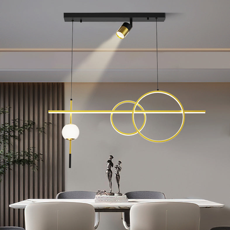 Nuova lampada a sospensione in metallo a LED LINEAD LED LED LAD per sala da pranzo