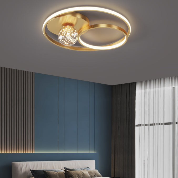 Rond métal LED encastré lampe unique chambre nouveau luminaire encastré moderne