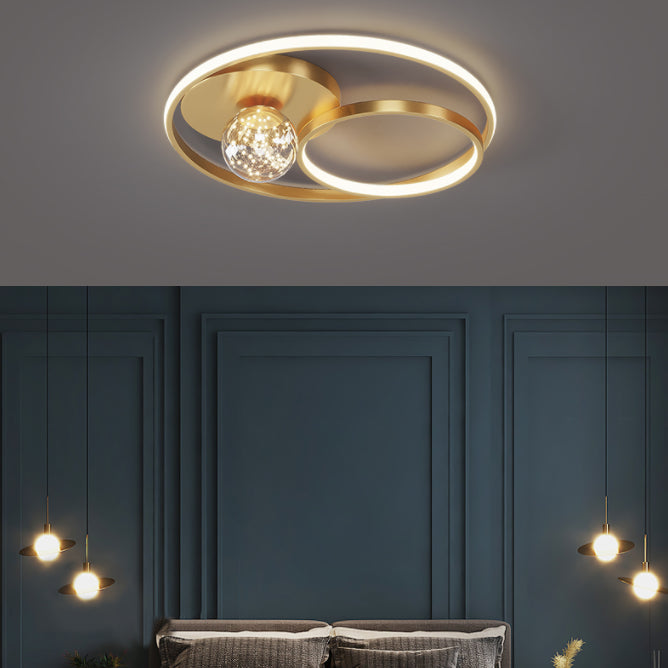 Rond métal LED encastré lampe unique chambre nouveau luminaire encastré moderne