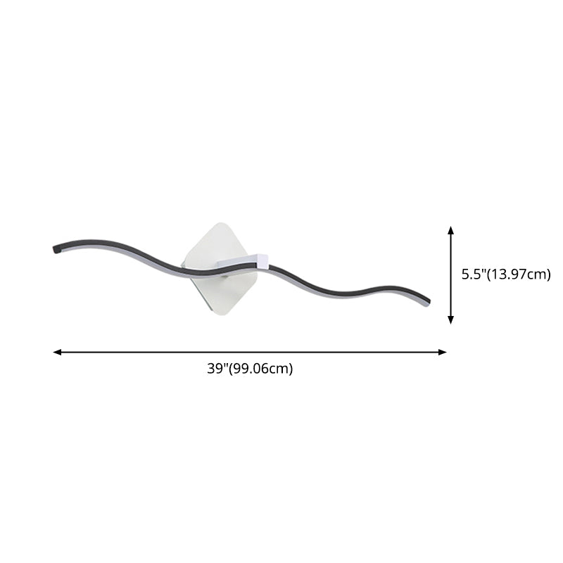 Accesorio de iluminación de tocador ondulado Maltal Baño LED LEULA MUNTA MUNTA MUNTA
