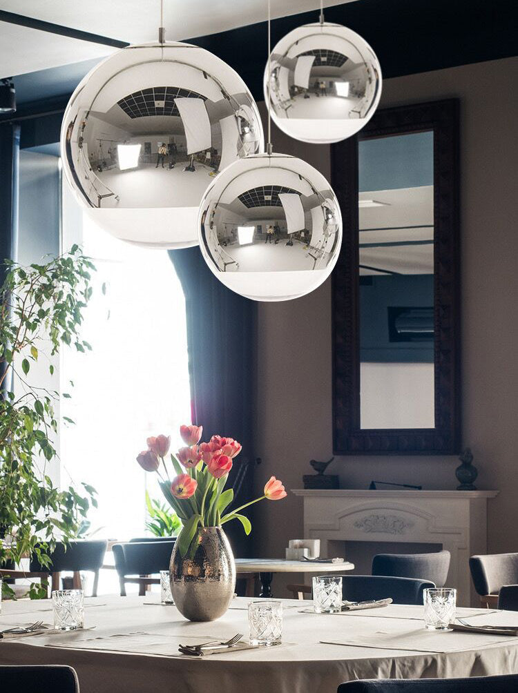 1 plafond pendentif en verre clair