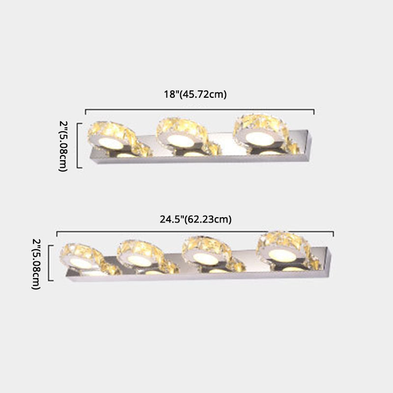 Luci da vanità montate a parete a parete a LED moderni apparecchi di illuminazione da vanità per bagno